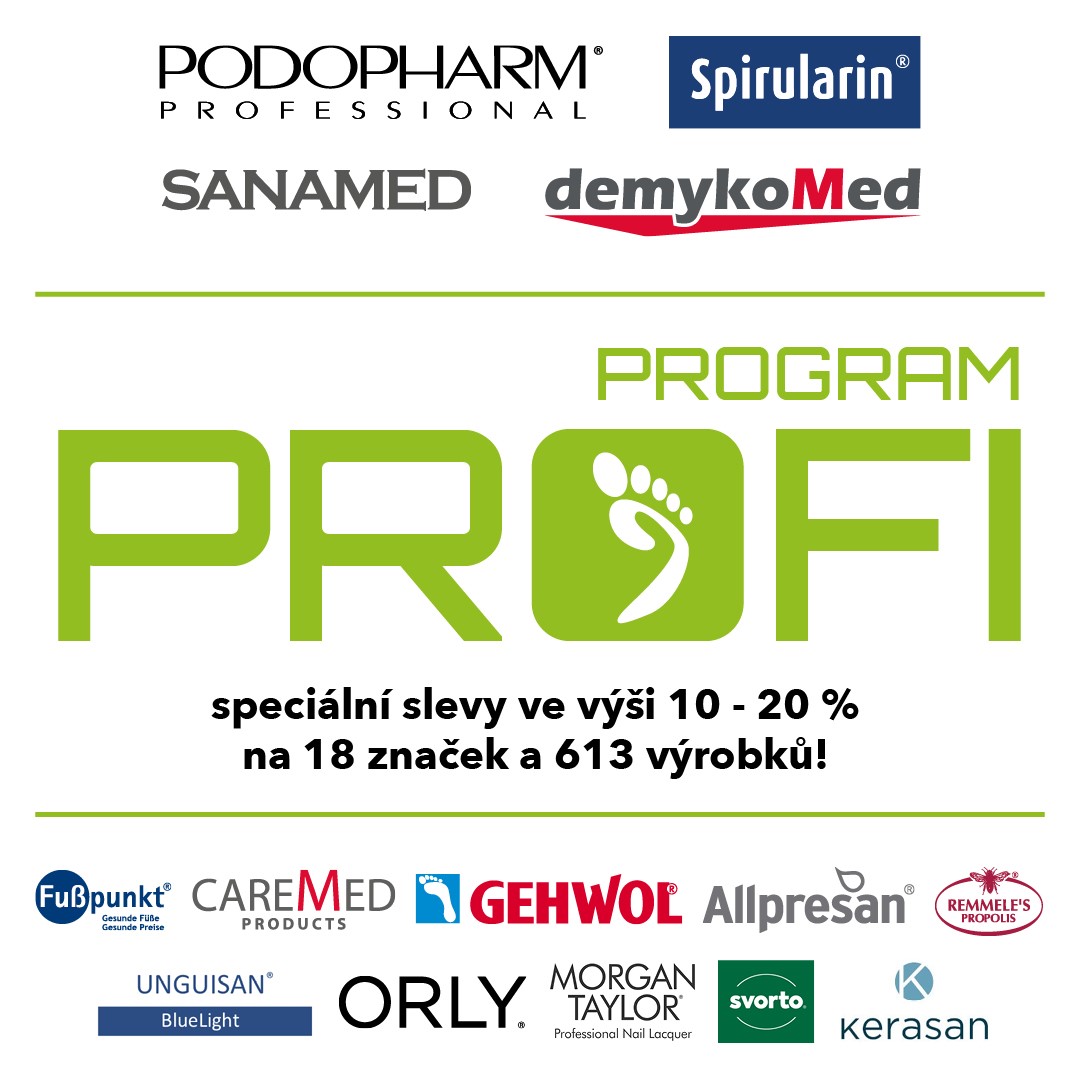 PROGRAM PROFI pre odbory pedikúra, podologie PROFIPEDIKURA.sk